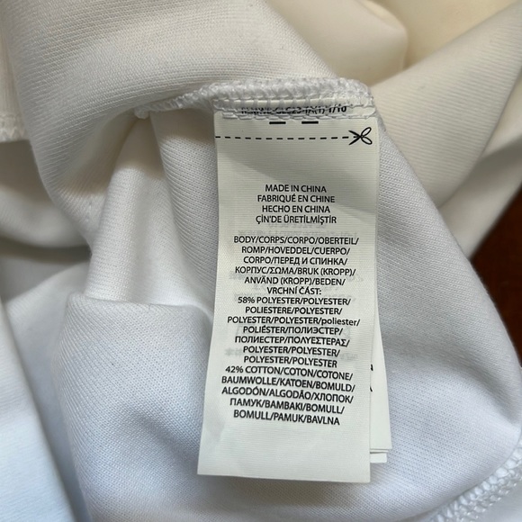 NWT RLX Ralph Lauren Golf White Funnel Neck Pullover with Bell Sleeves - Picture 11 of 12